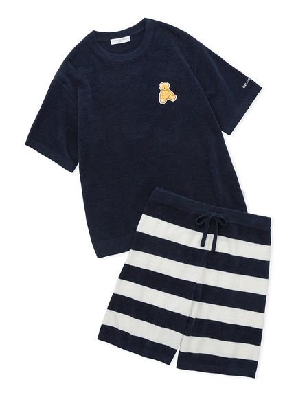 ONLINE限定】【HOMME】エアモコベアワンポイントセットアップ(ニット