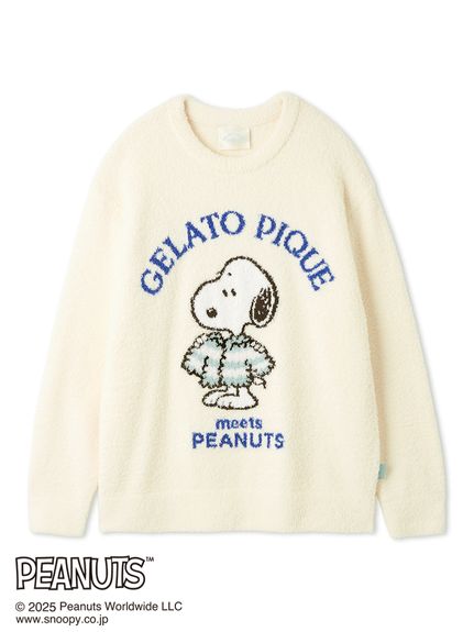 PEANUTS】【HOMME】オリジナルアート ジャガードプルオーバー(ニット
