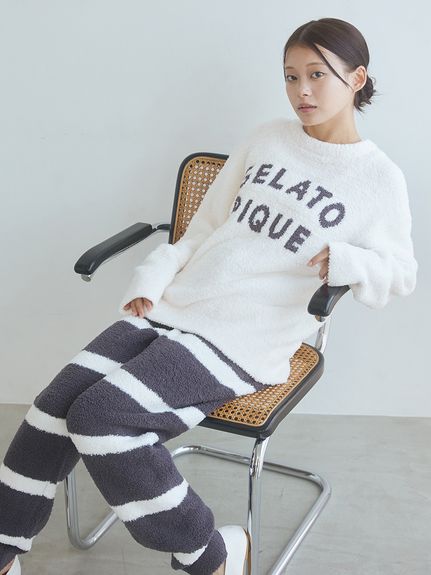 パウダーロゴジャガードプルオーバー＆ロングパンツセット(ロング