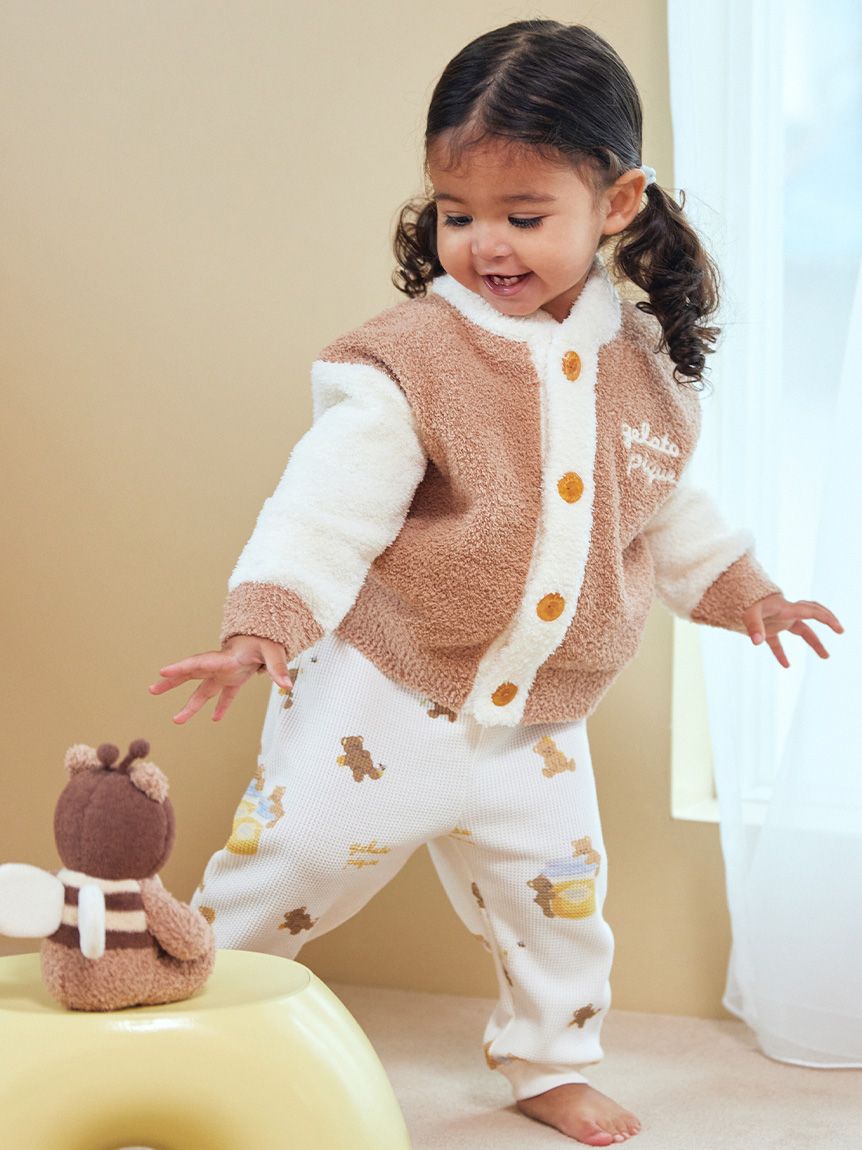 BABY】ベビモコはちみつベアピケジャン(ポンチョ・パーカ)｜ルーム