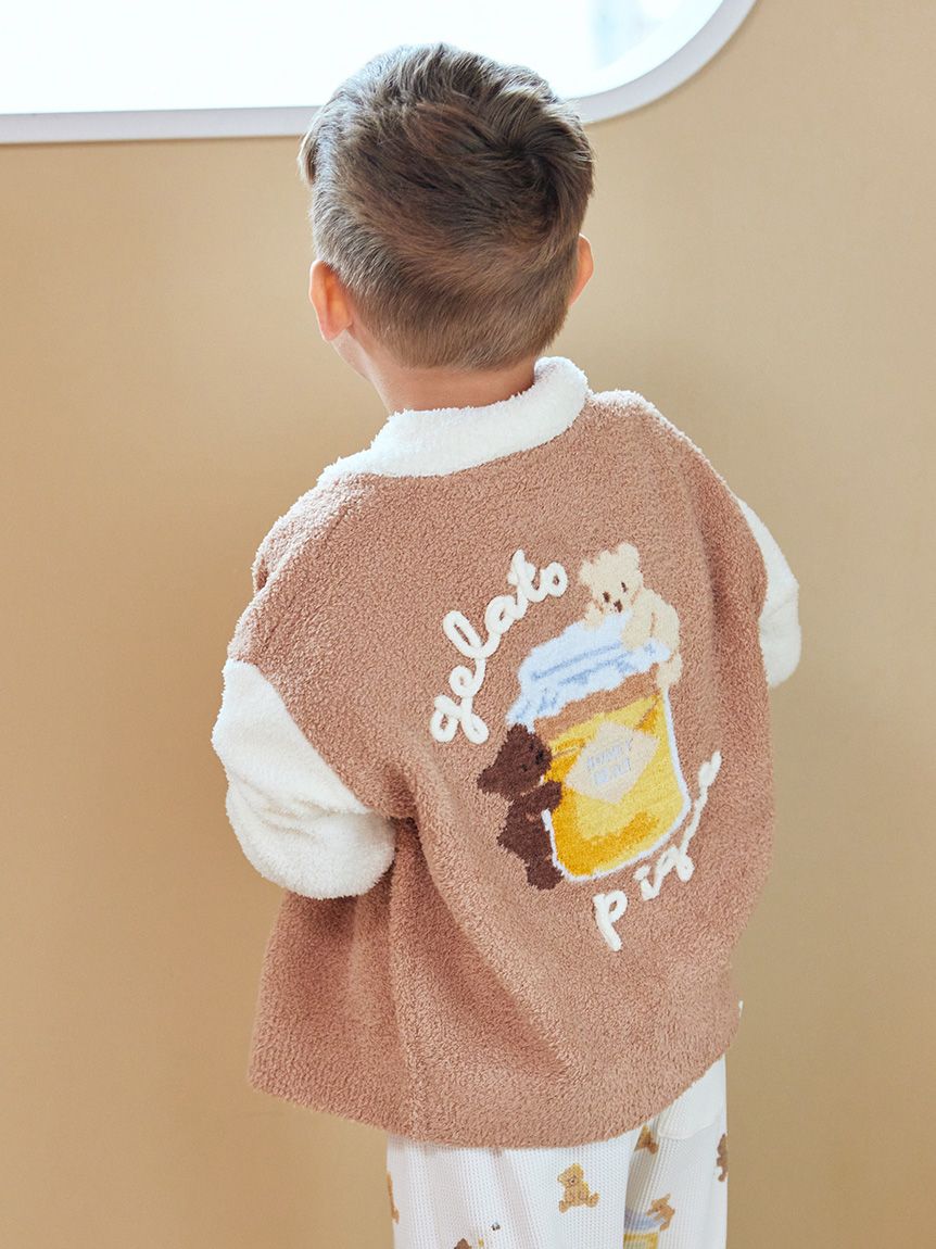 KIDS】ベビモコはちみつベアピケジャン(パーカ)｜ルームウェア
