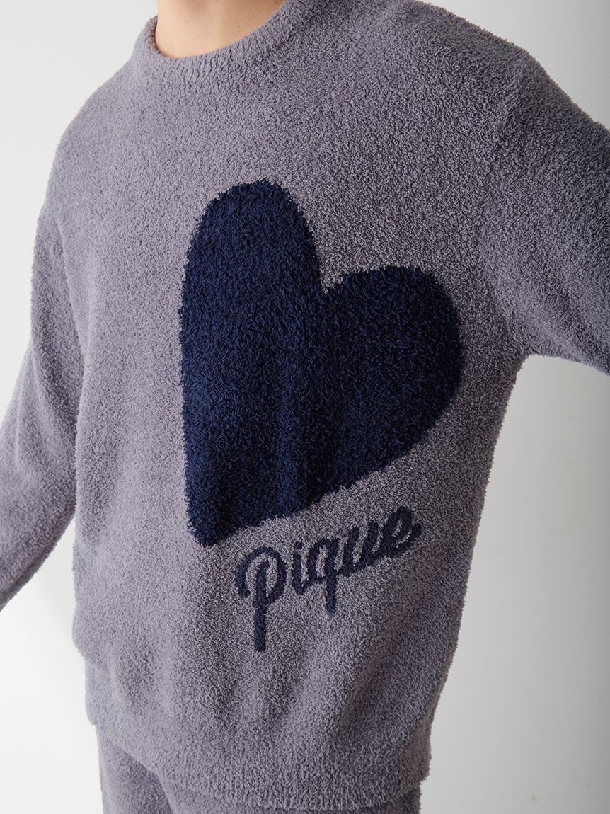 ONLINE限定】ハートジャガードプルオーバー＆ロングパンツセット