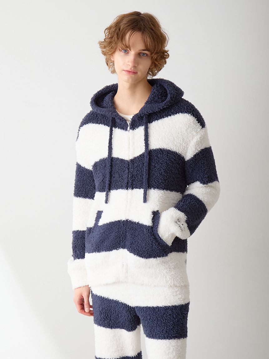 HOMME】ジェラート2ボーダーパーカー(パーカ)｜ルームウェア・パジャマ