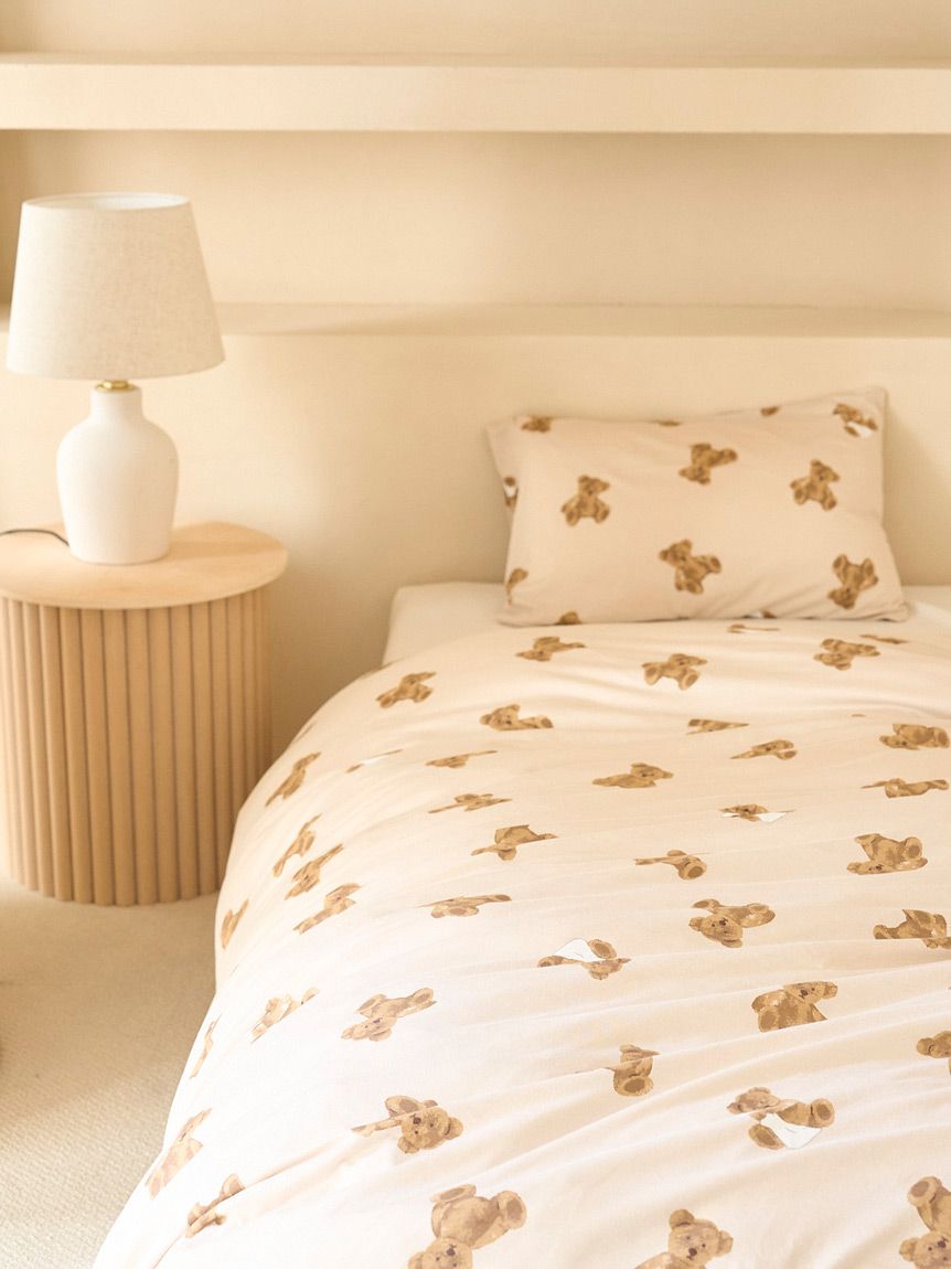 Sleep】ベア柄2点セット（シングル）(寝具セット)｜ルームウェア