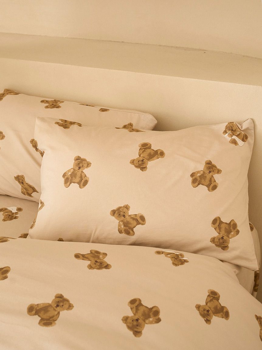Sleep】ベア柄3点セット（シングル）(寝具セット)｜ルームウェア