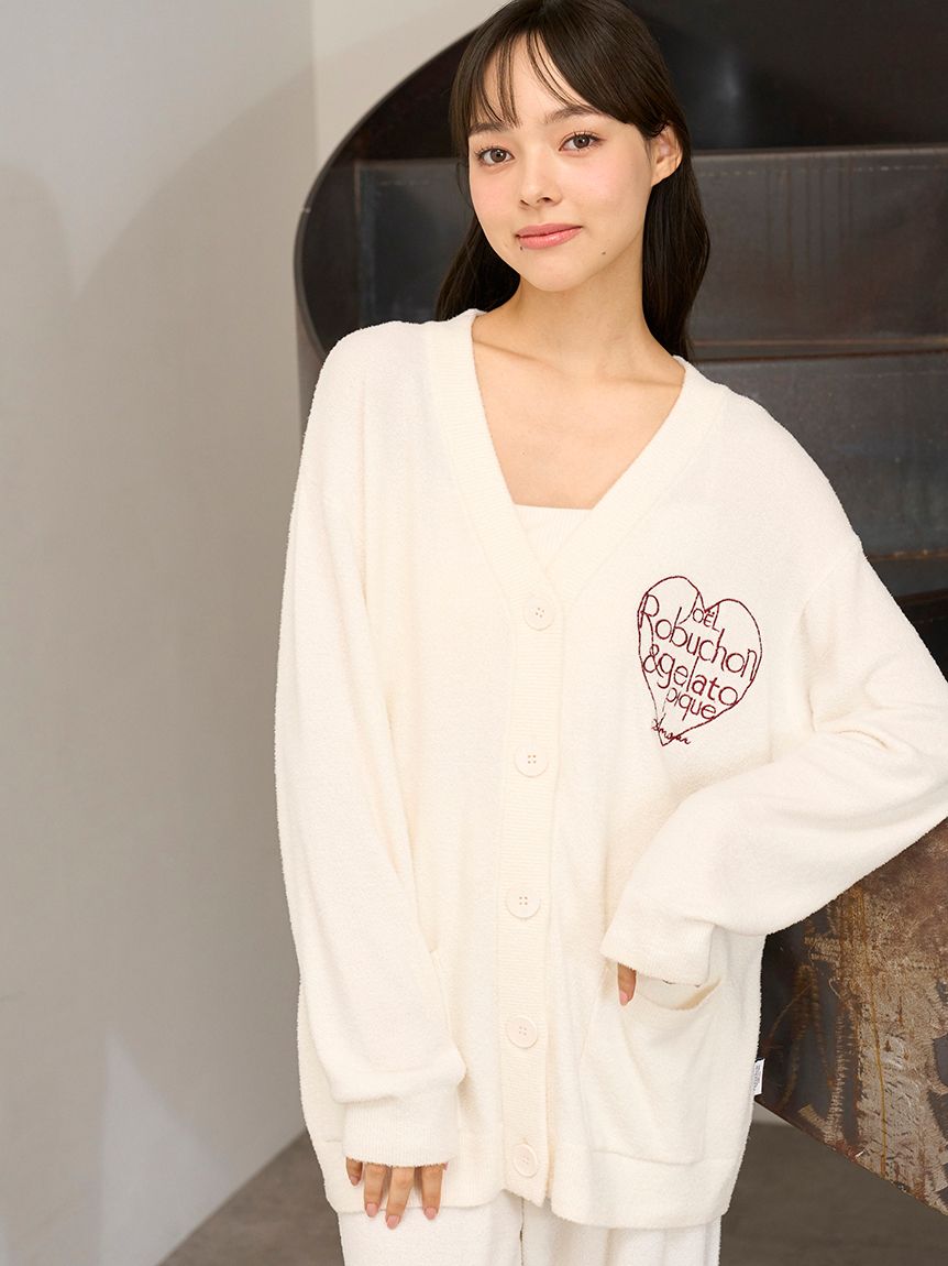 JOEL ROBUCHON】スムーズィーシルクカーディガン(カーディガン・ガウン