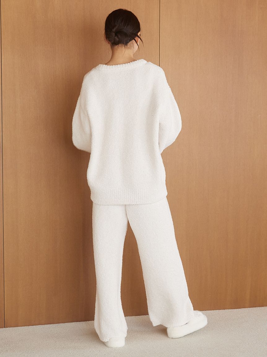 メランジストロベリージャガードプルオーバー(ニットプルオーバー