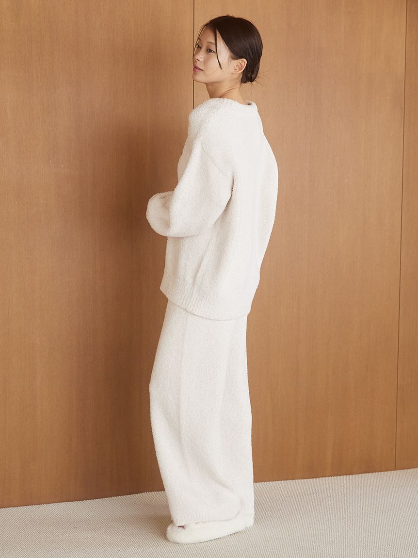 メランジストロベリージャガードプルオーバー(ニットプルオーバー