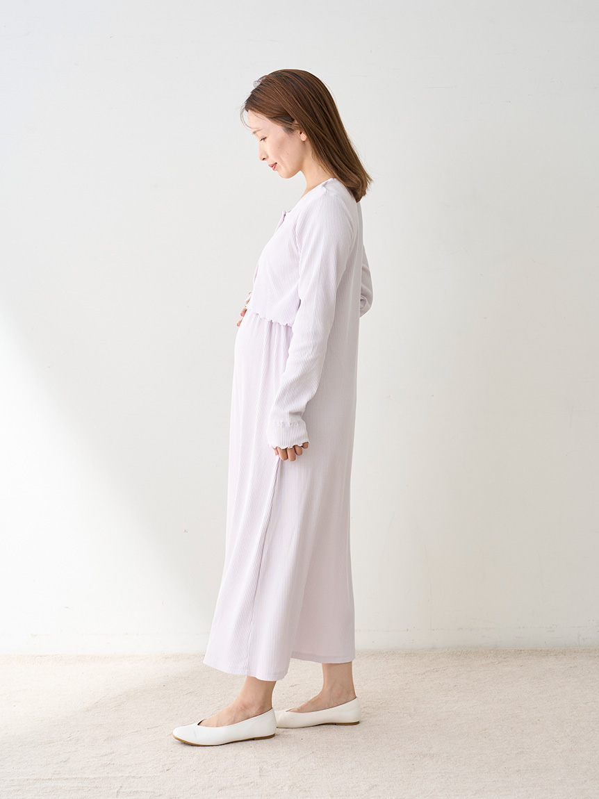 マタニティリブワンピース(ワンピース)｜ルームウェア・パジャマ通販の