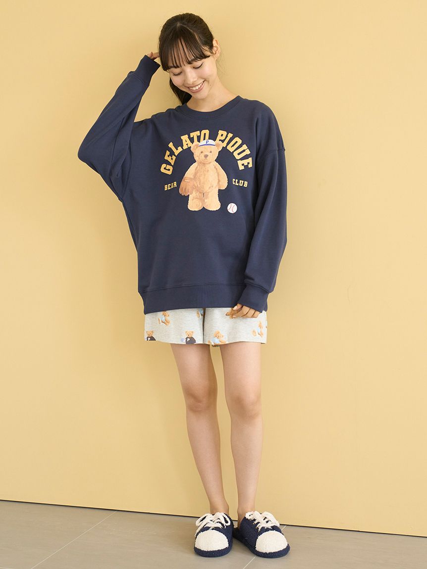 スポーティーベア総柄ショートパンツ(ショートパンツ)｜ルームウェア