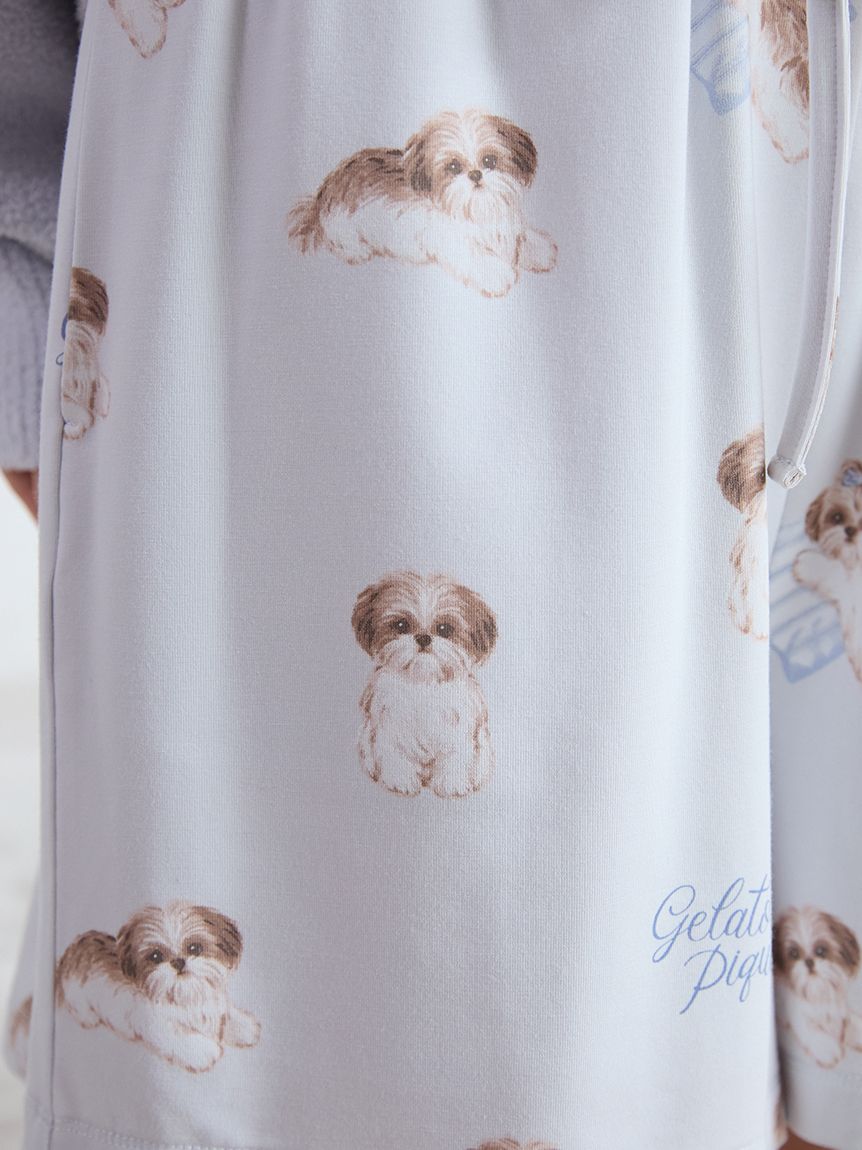 シーズー柄ショートパンツ(ショートパンツ)｜ルームウェア・パジャマ