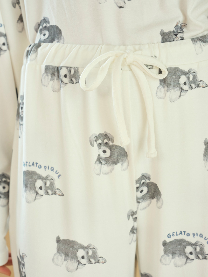 ONLINE限定】DOG柄ロングパンツ(ロングパンツ)｜ルームウェア