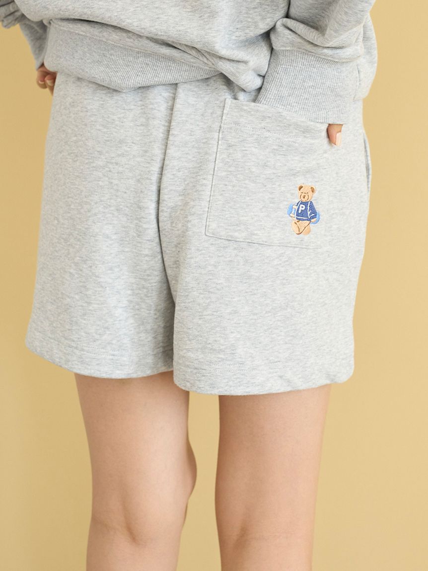 ONLINE限定】スポーティーベア裏毛プルオーバー＆裏毛ショートパンツ