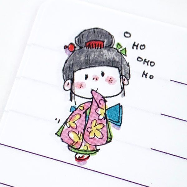 水森亜土 リングノート おいらん 亜土ちゃん 文具 ステーショナリー