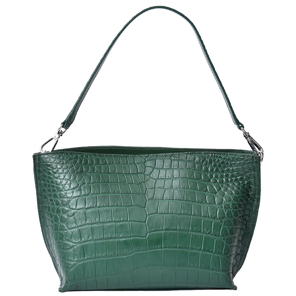 クロコダイル 本革 2way ショルダーバッグ レディース 女性