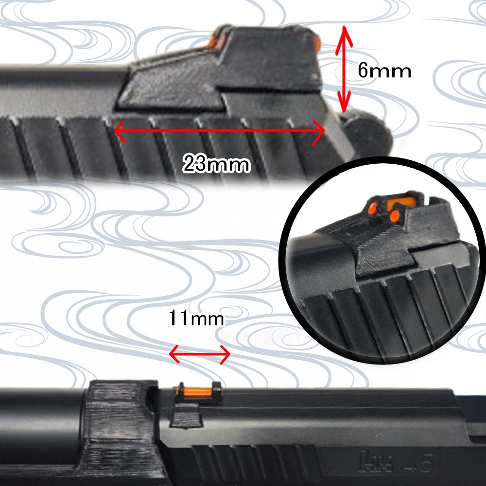 HK45用 集光サイト Aタイプ マルイ用 ガスガン パーツ タクティカル