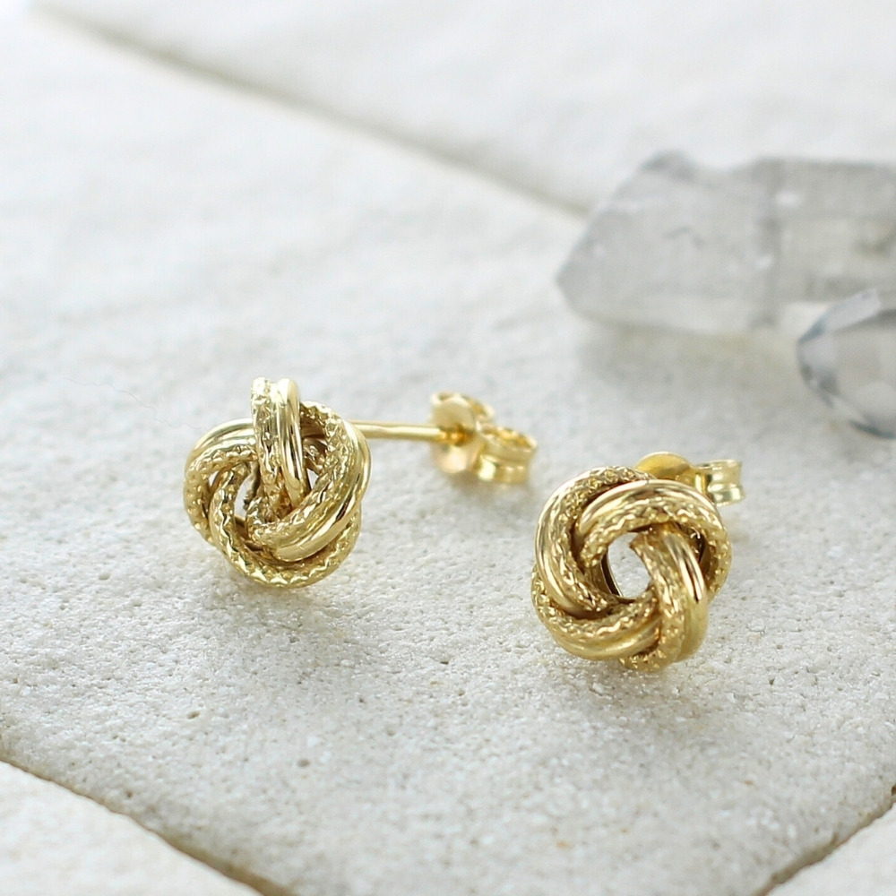 renoma ノットデザイン 750ゴールドネックレス 、ピアスのセット