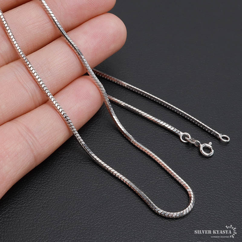 シルバー925 スネークチェーン ネックレス 幅1.8mm 45cm ネックレス