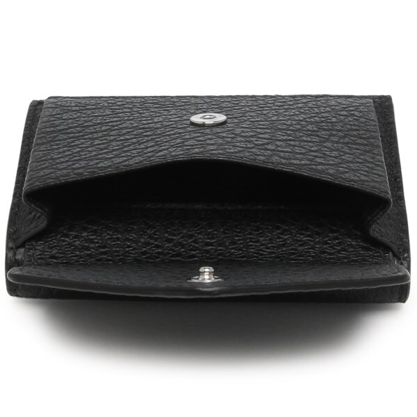 メゾンマルジェラ 三つ折り財布 ミニ財布 ブラック メンズ レディース