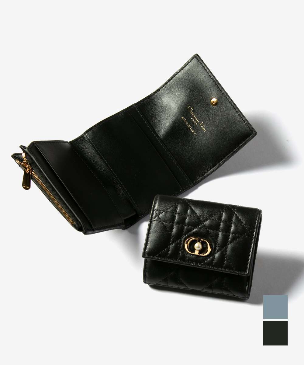 Dior ディオール Dior Jolie Hibiscus ウォレット S3105UNJB 三つ折り