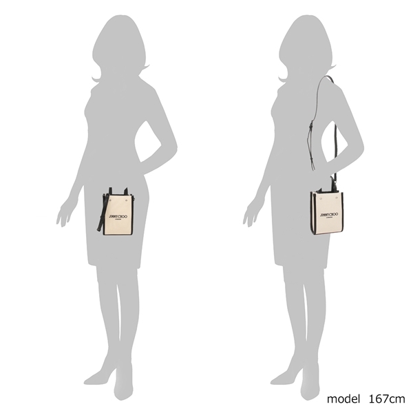 ジミーチュウ トートバッグ ショルダーバッグ 2WAY ミニ ブラック