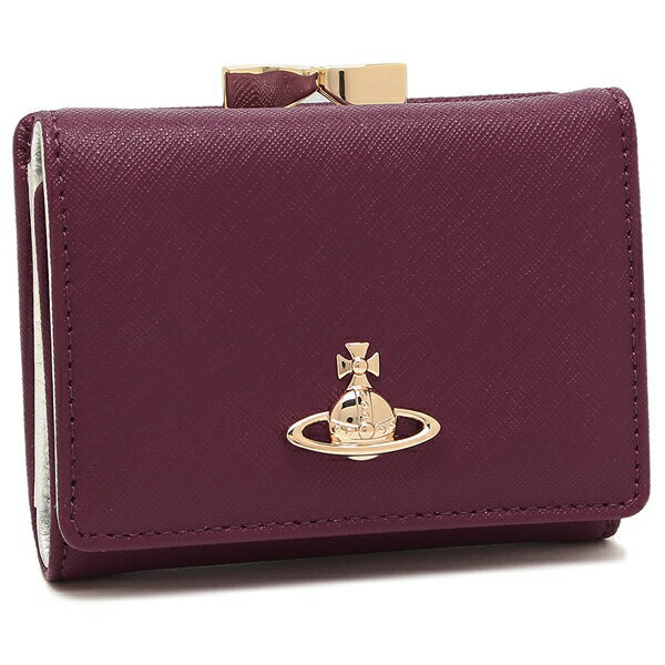 ヴィヴィアンウエストウッド 三つ折り財布 サフィアーノ がま口