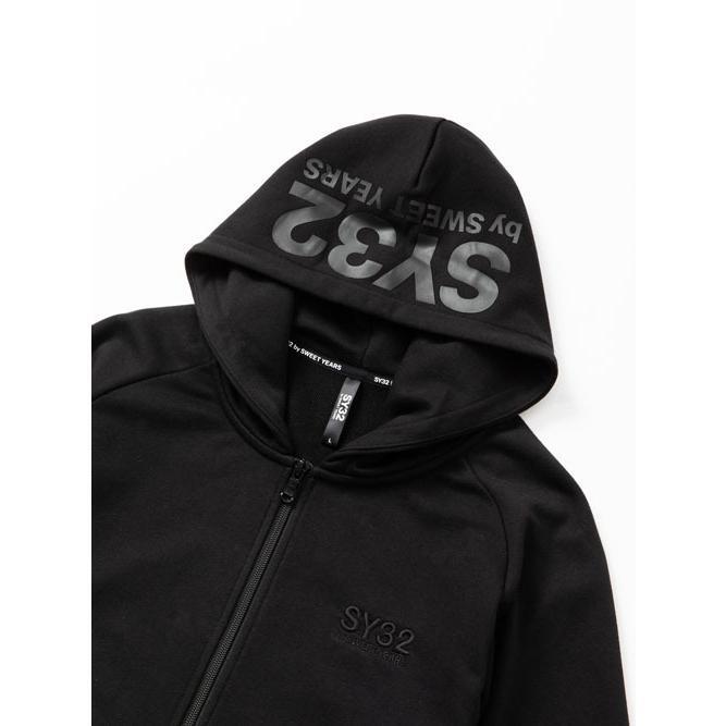 ジップパーカー SY32 by sweet years TNS1703 BASIC ZIP HOODIE ジップ