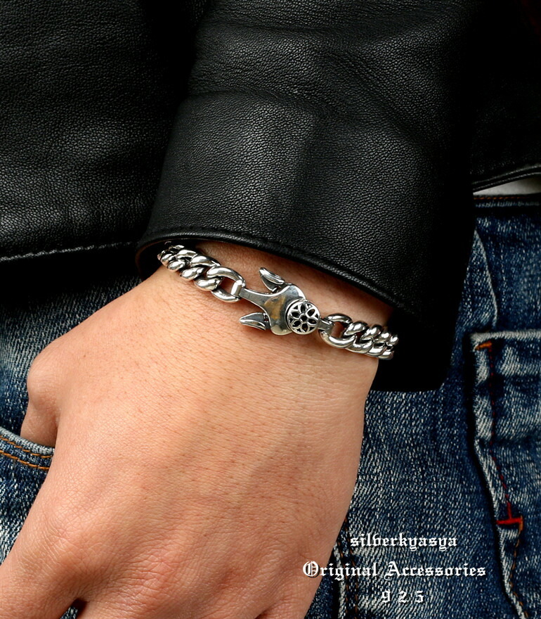 シルバー925 ブレスレット シルバー さくら サクラ 桜 925チェーン