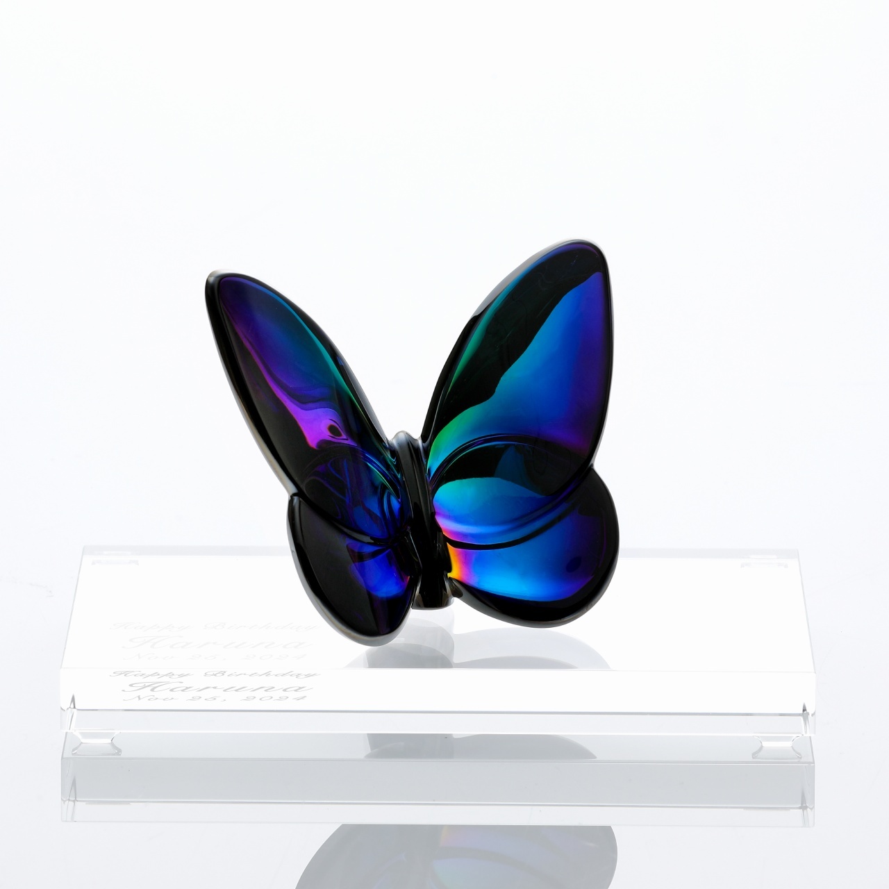 Baccarat バカラ ラッキーバタフライ スカラベブルー・SWAROVSKI