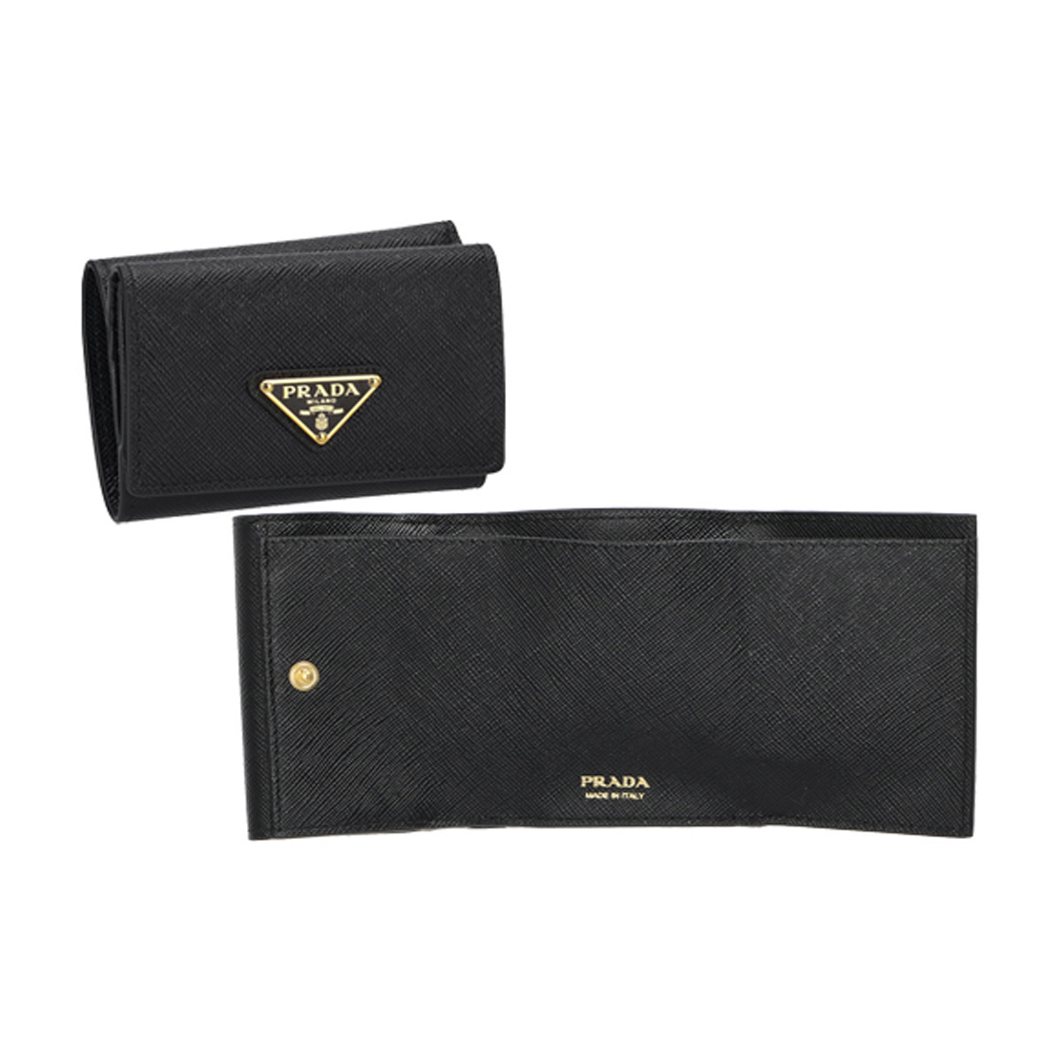 プラダ PRADA 財布 三つ折り財布 小銭入れ付き ミニ財布 サフィアーノ