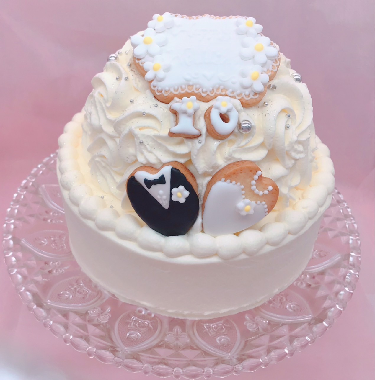 ウエディングケーキ5号(15cm) - 【予約専門菓子店Daisy】- プレゼント