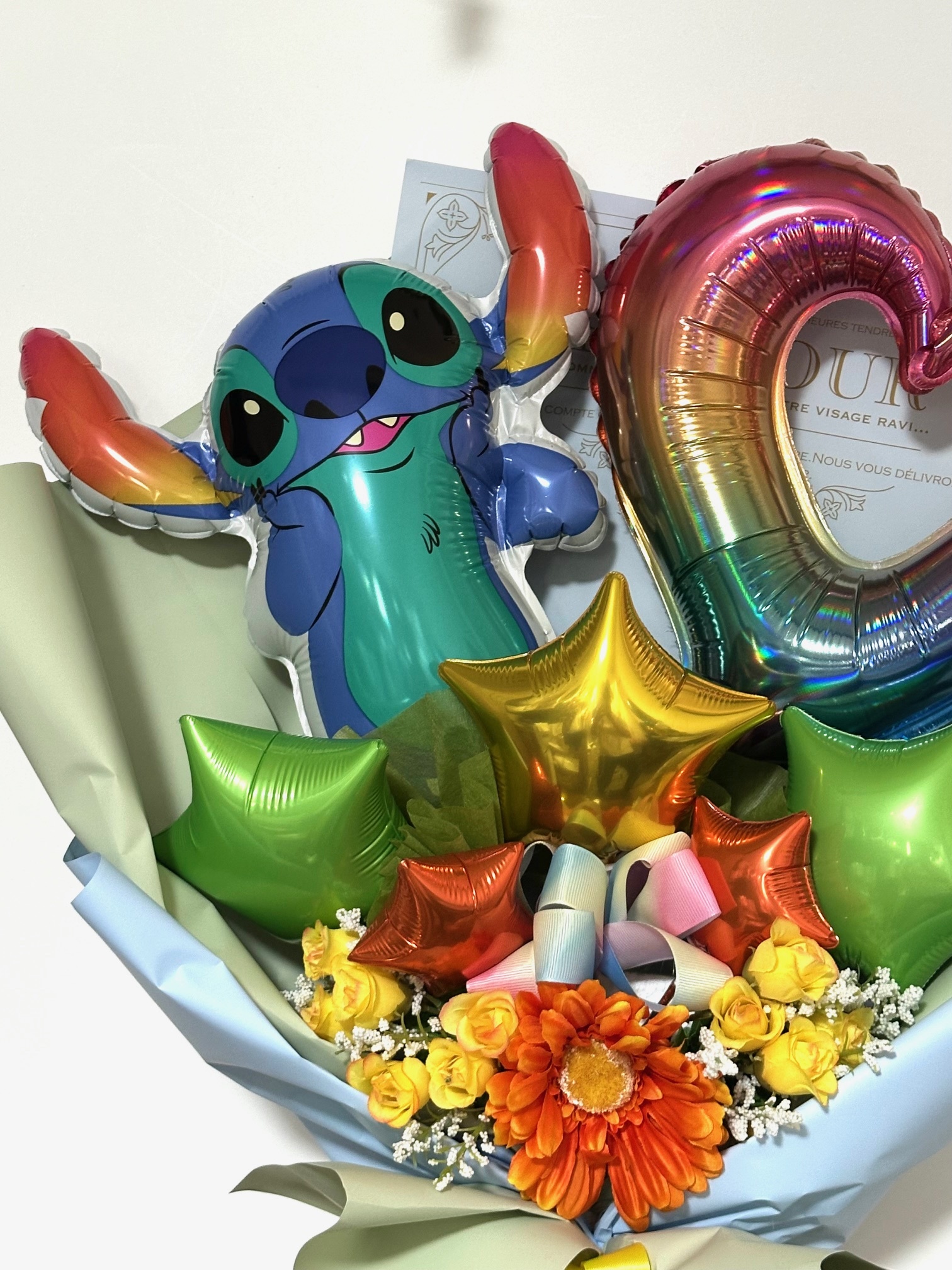 選べるバルーン スティッチバルーンブーケ キャラクターバルーン花束