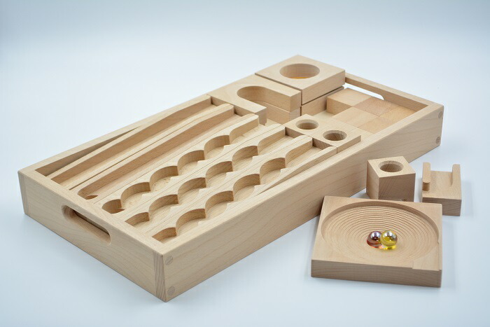 小さな大工さん ビー玉ころがしレールとレールパーツのセット ビー玉