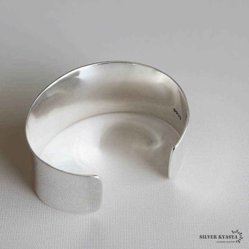 ワイドバングル シルバー925 レディース ブレスレット シルバー