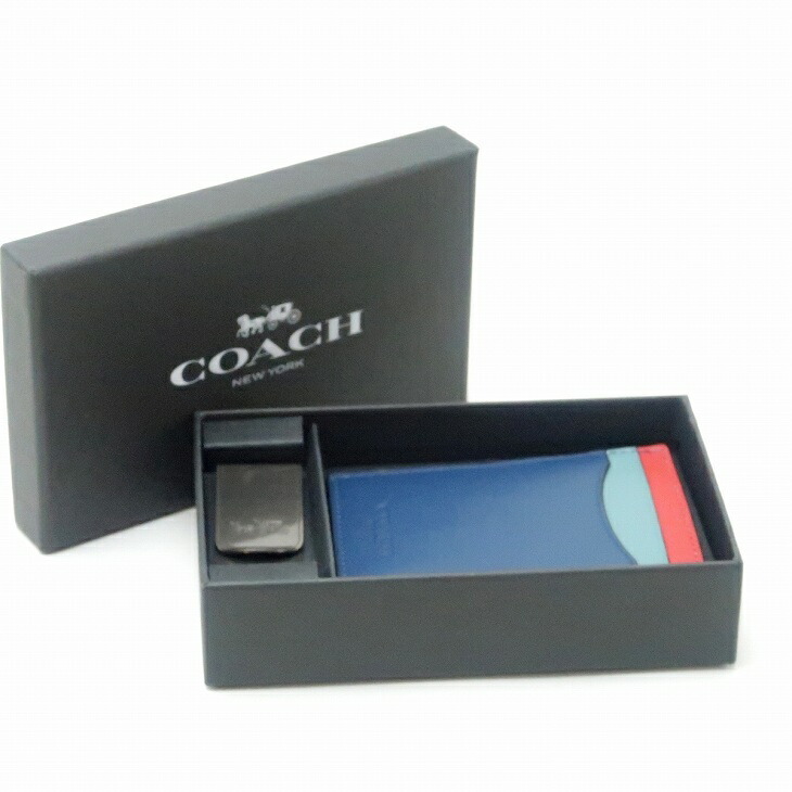 コーチ COACH 財布 メンズ マネークリップ カードケース 名刺入れ