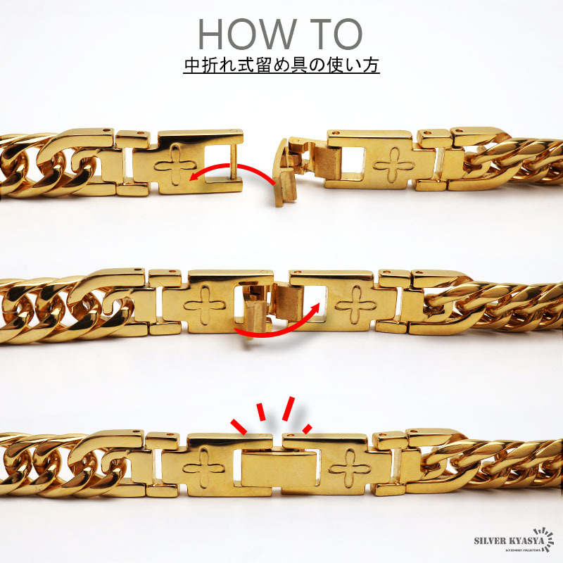 純チタン ダブル喜平チェーンブレスレット 6面カット 磁気ブレスレット