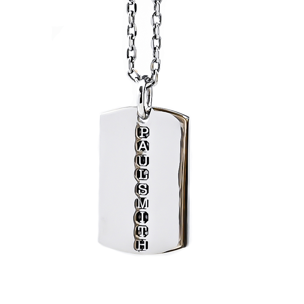 名入れ無料】ポールスミス ネックレス メンズ ドッグタグ ペンダント