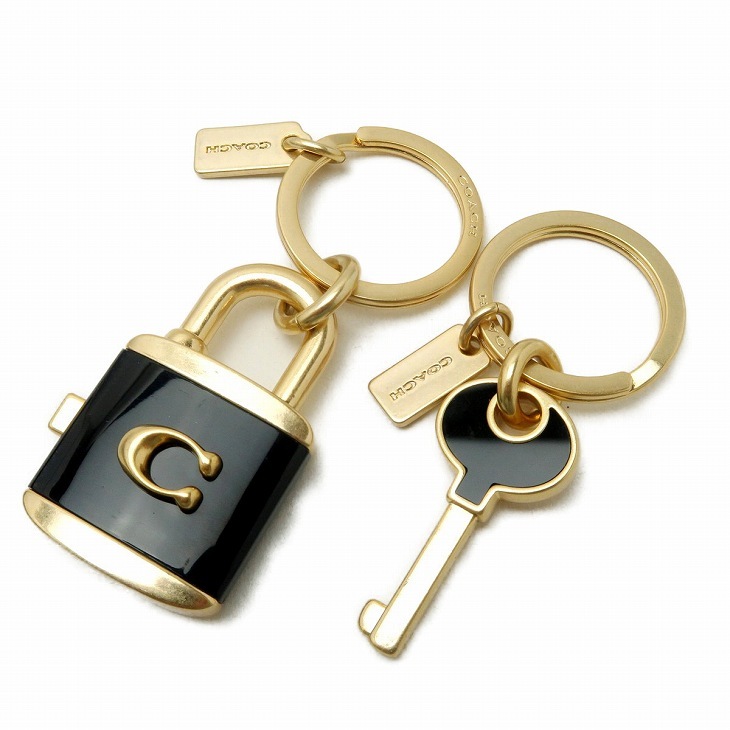 コーチ COACH キーホルダー レディース キーリング 鍵 錠前 バッグ