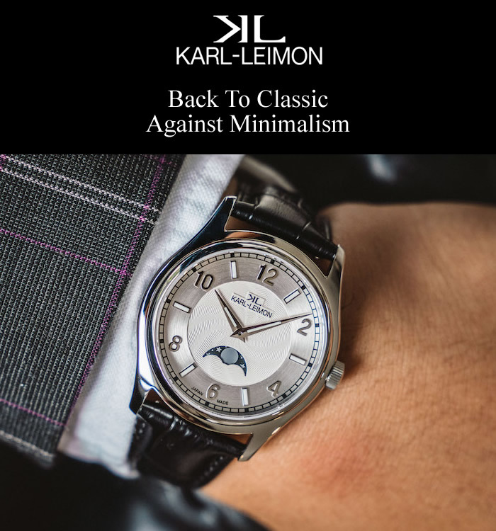 国内正規品】カルレイモン KARL-LEIMON 日本製 腕時計 クラシック