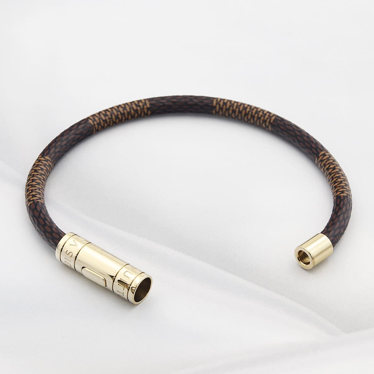 ルイヴィトン ブレスレット ダミエ ゴールド ブラスレ キープ イット