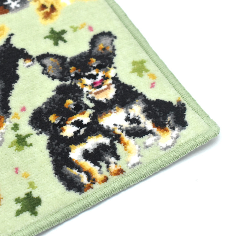 日本製 チワワ チワプー シェニール織 ハンカチ ペアーズシリーズ