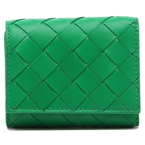 ボッテガヴェネタ 三つ折り財布 イントレチャート パラキート ミニ財布