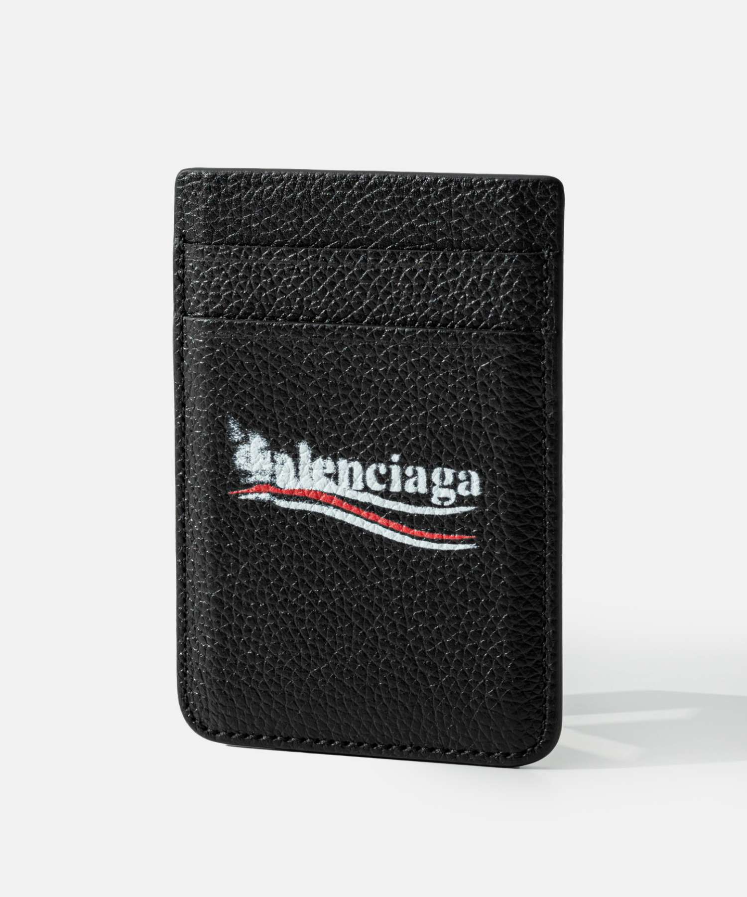 BALENCIAGA ブラック レザー カードケース マグネット 【公式通販】