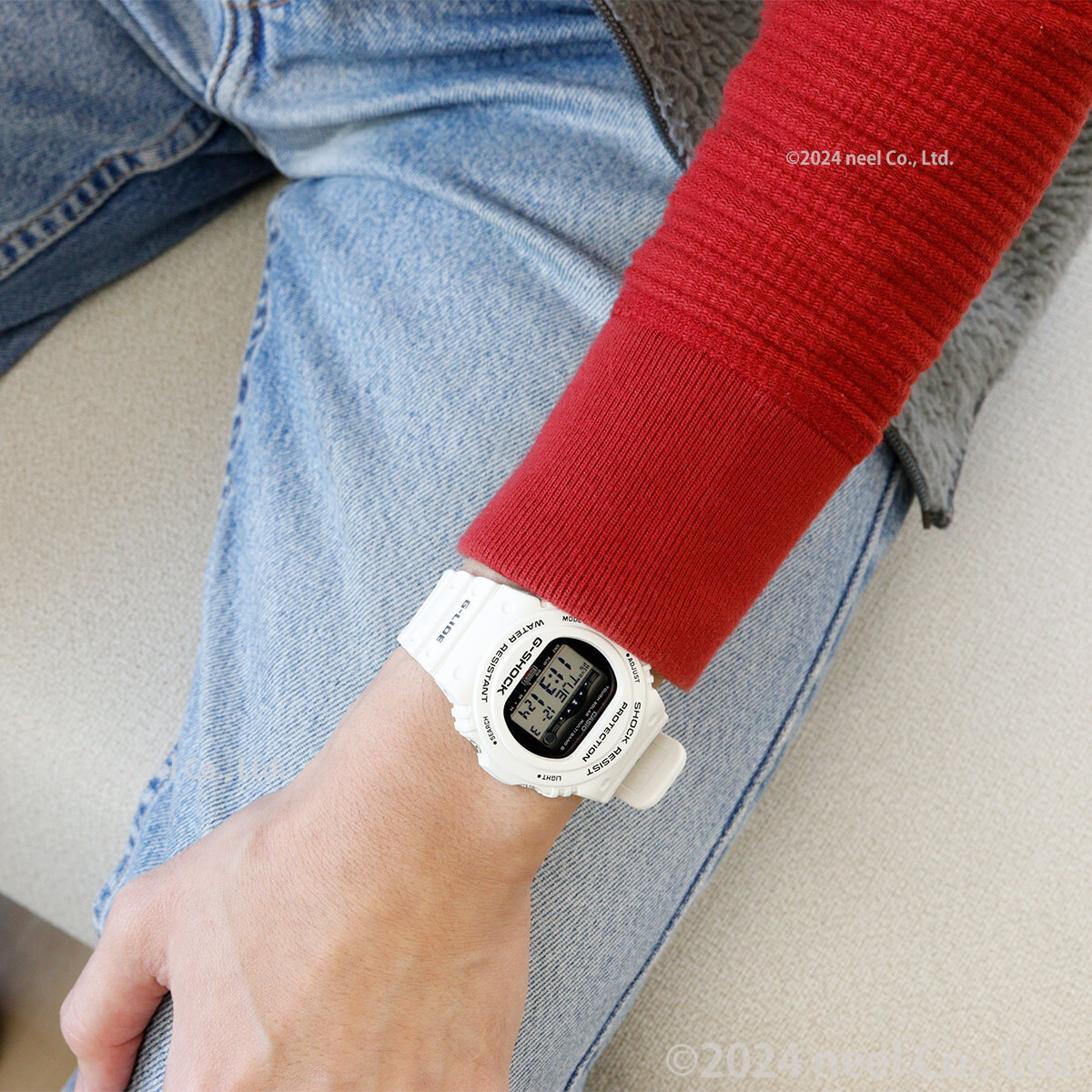 G-SHOCK 電波 ソーラー 電波時計 ホワイト 白 カシオ Gショック G-LIDE