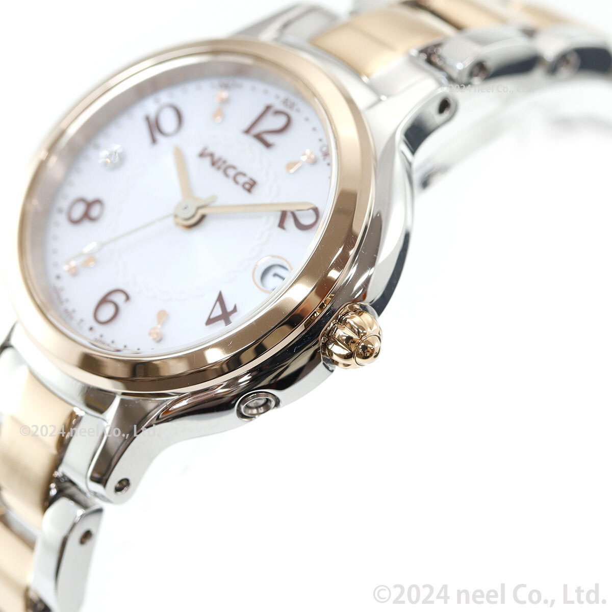 シチズン ウィッカ CITIZEN wicca ソーラーテック 電波時計 腕時計