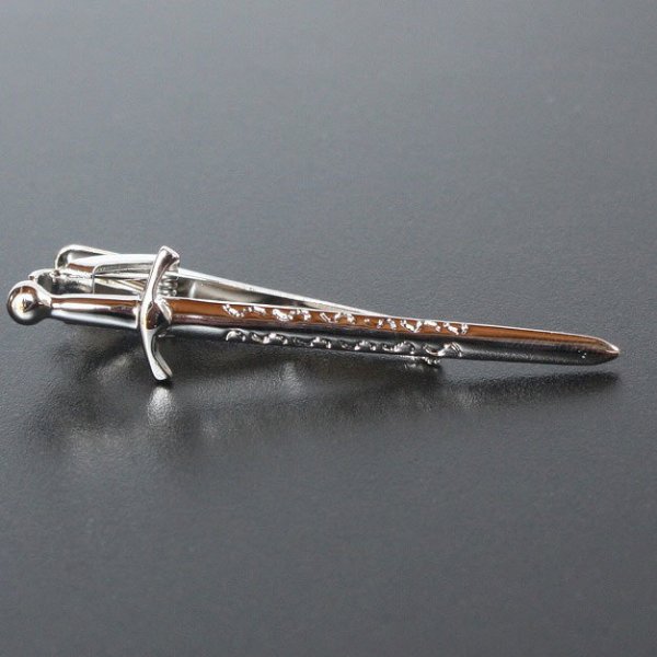 剣モチーフネクタイピン - 【鎌倉カフス工房】- プレゼント＆ギフトの