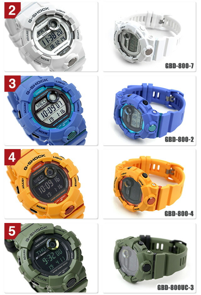 gショック ジーショック G-SHOCK デジタル GBD-800 ブラック 黒