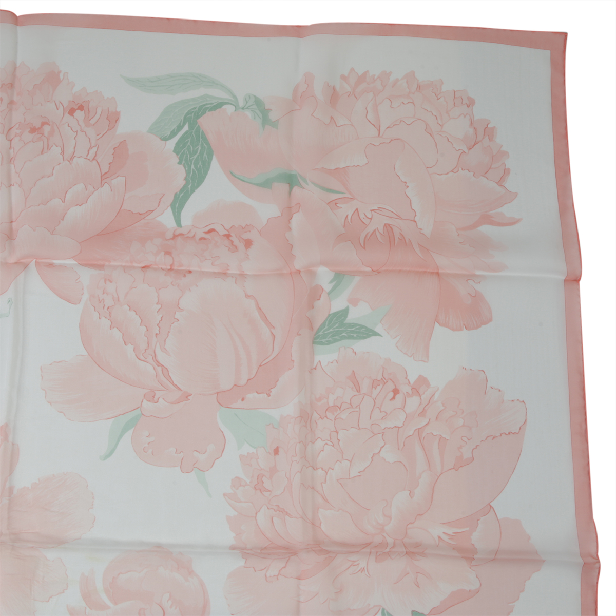 ランク NS 未使用品 HERMÈS エルメス カレ90 LES PIVOINES ピンク