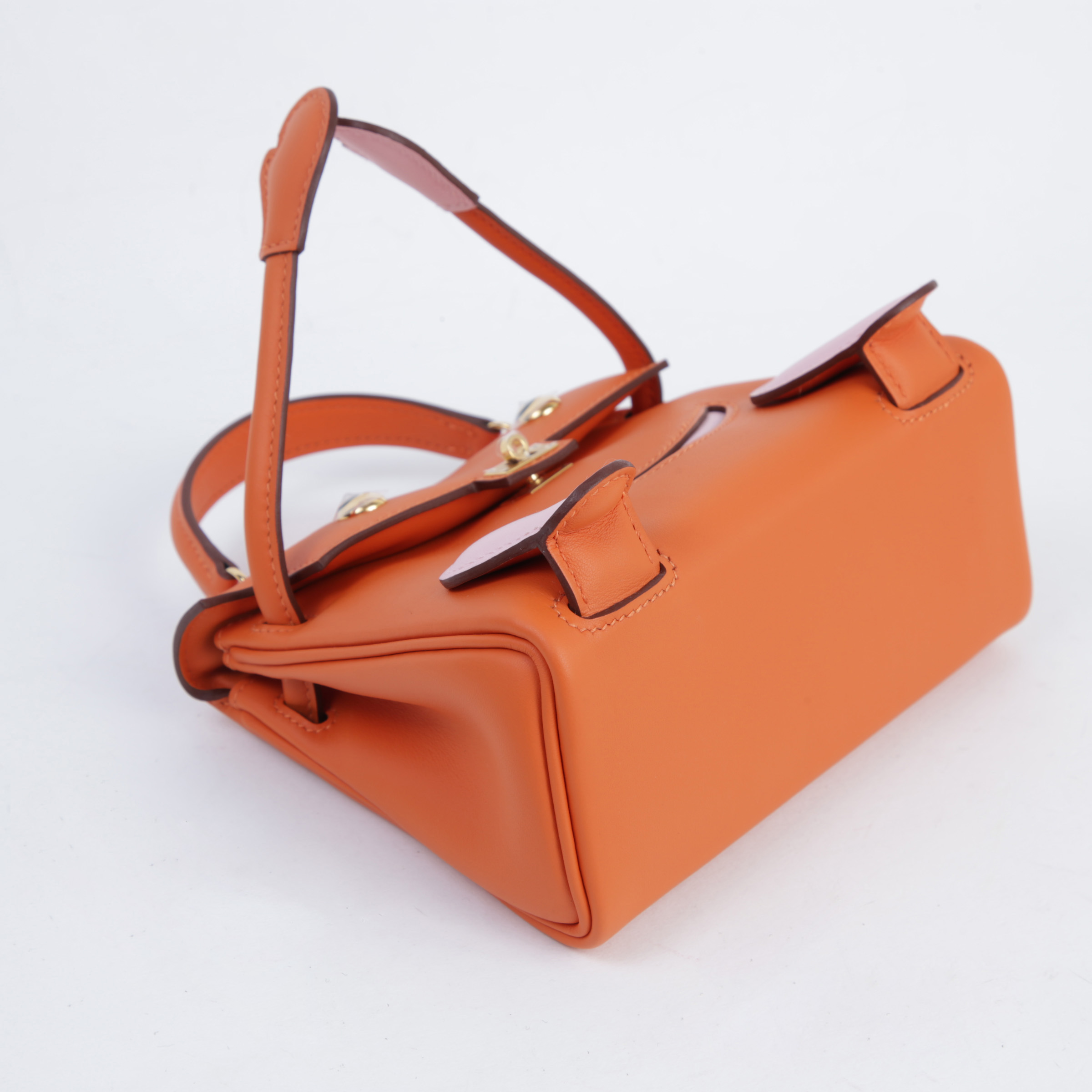 ランク N 新品 HERMÈS エルメス ケリードール オレンジ (93) ローズ