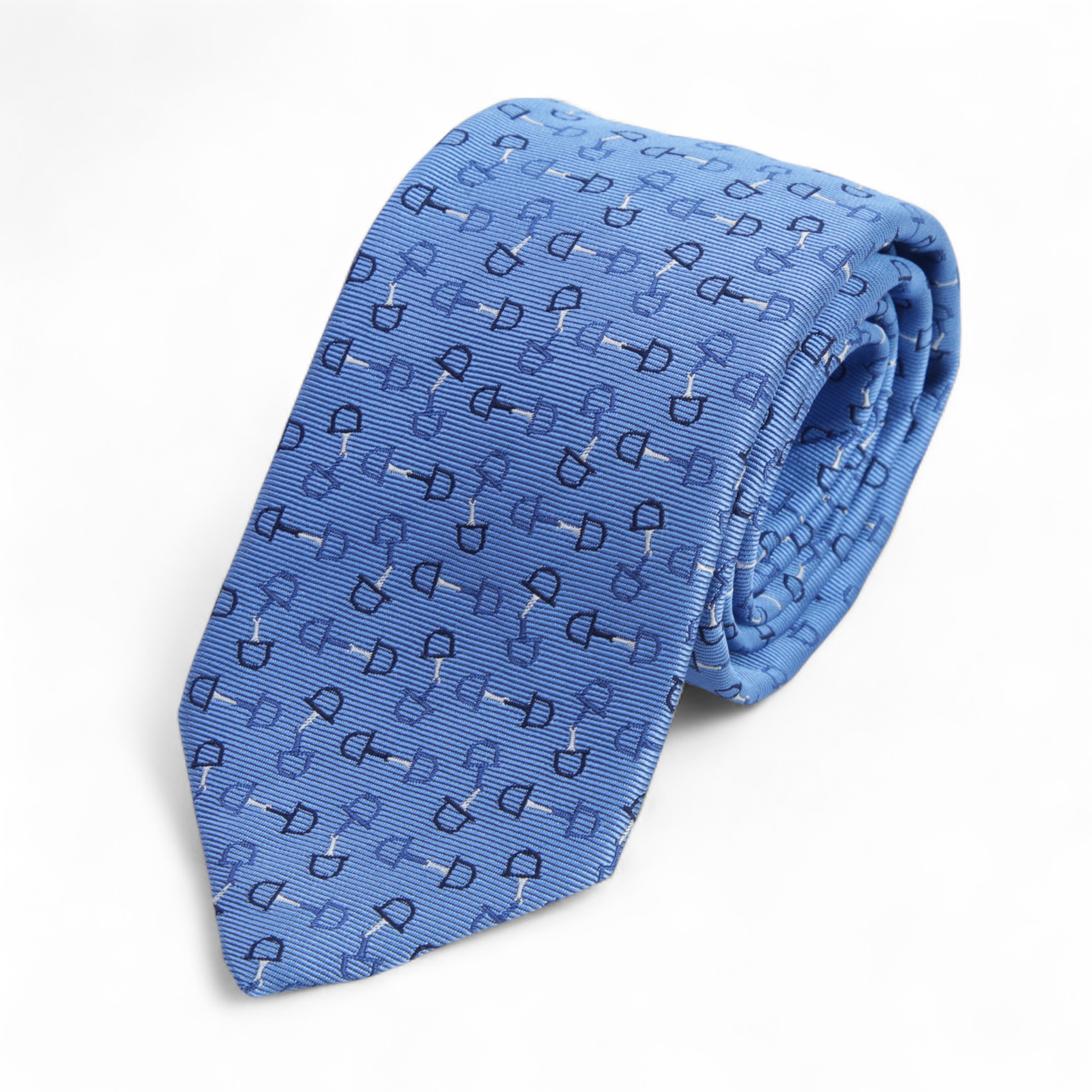 ランク N 新品 HERMÈS エルメス ネクタイ ブルー シルク - GINZA